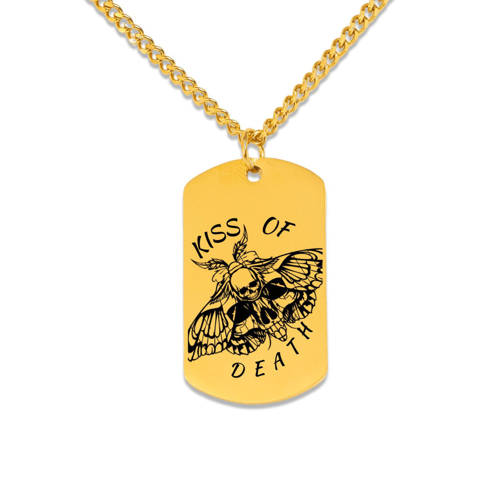 Death's Embrace Tag Necklace