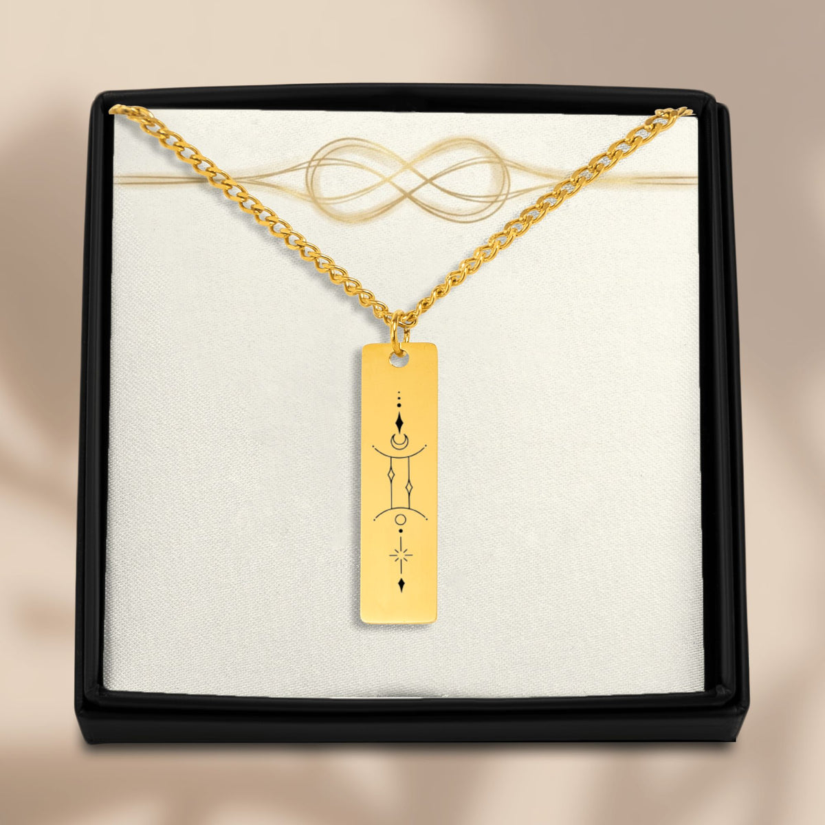 Cuban Vertical Bar Necklace