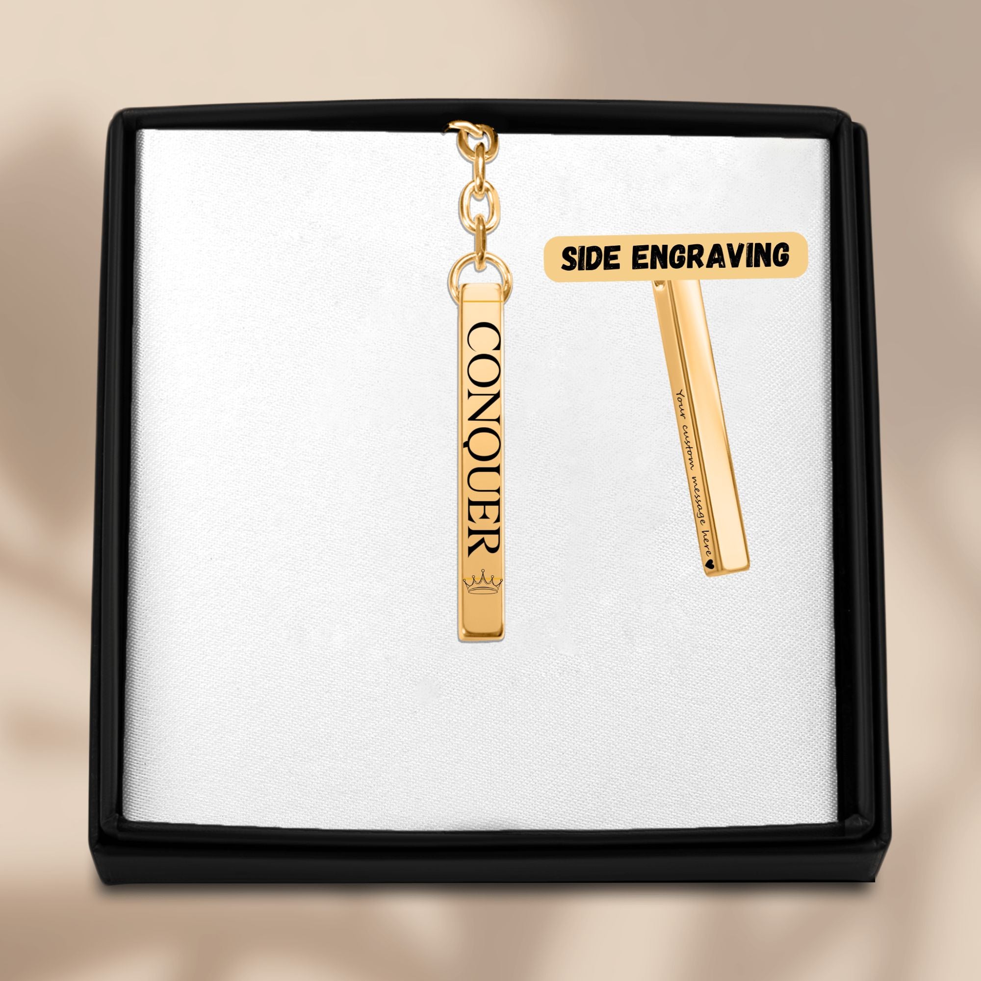 Crowned to Conquer Keychain