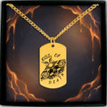 Death's Embrace Tag Necklace