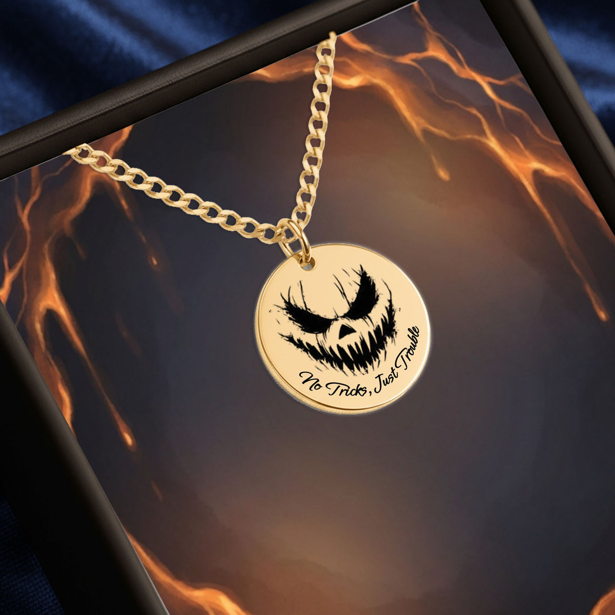Wicked Grin Cuban Necklace