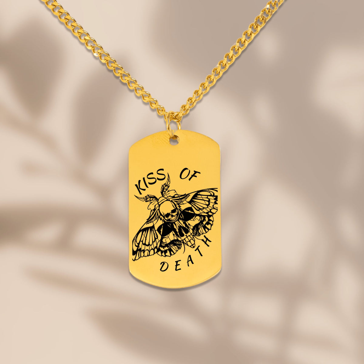 Death's Embrace Tag Necklace