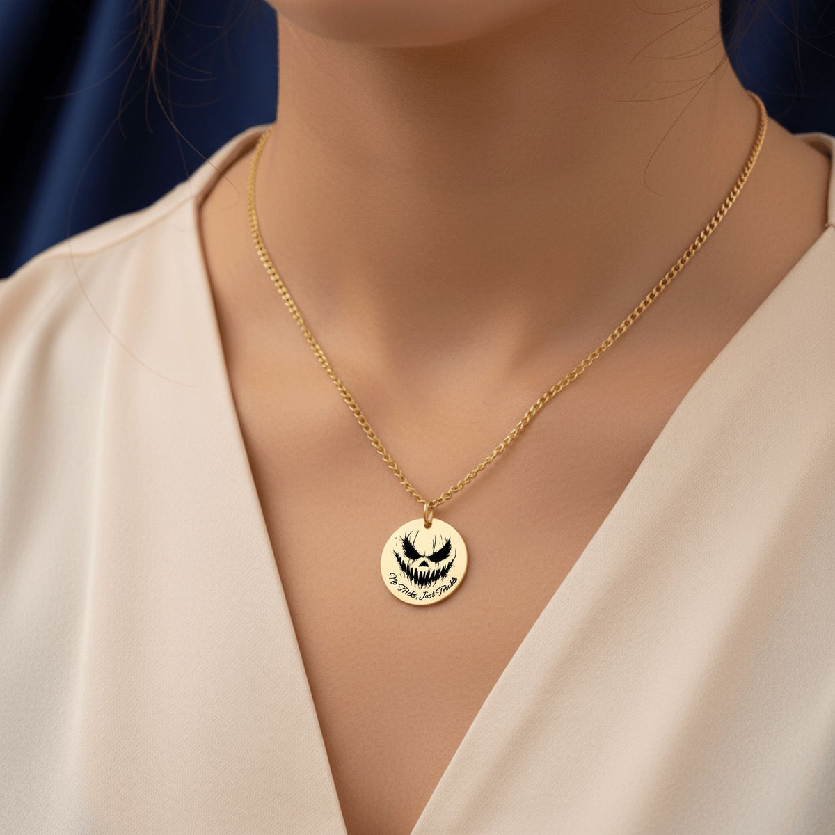 Wicked Grin Cuban Necklace