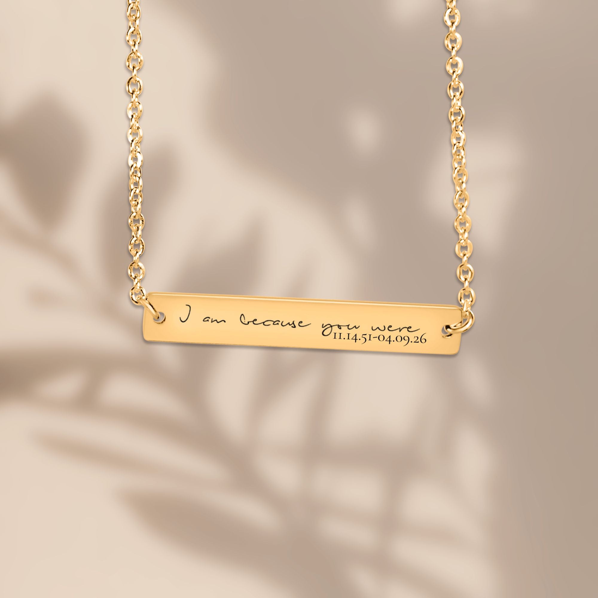 Because You Were Necklace